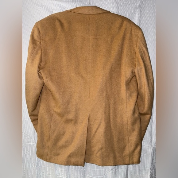 Hunt Valley Made In USA Men Suit Blazer 100% Camel Hair Size 44L - Picture 9 of 11